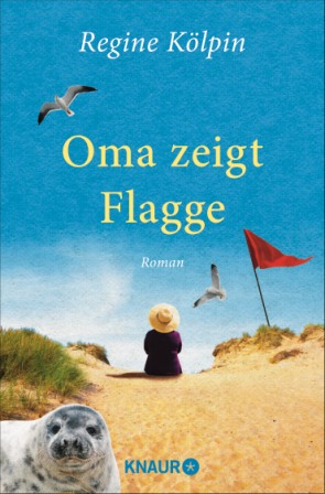 Oma zeigt Flagge